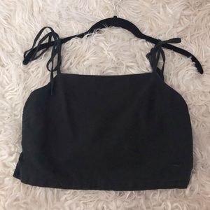 Brandy Melville black tie strap top